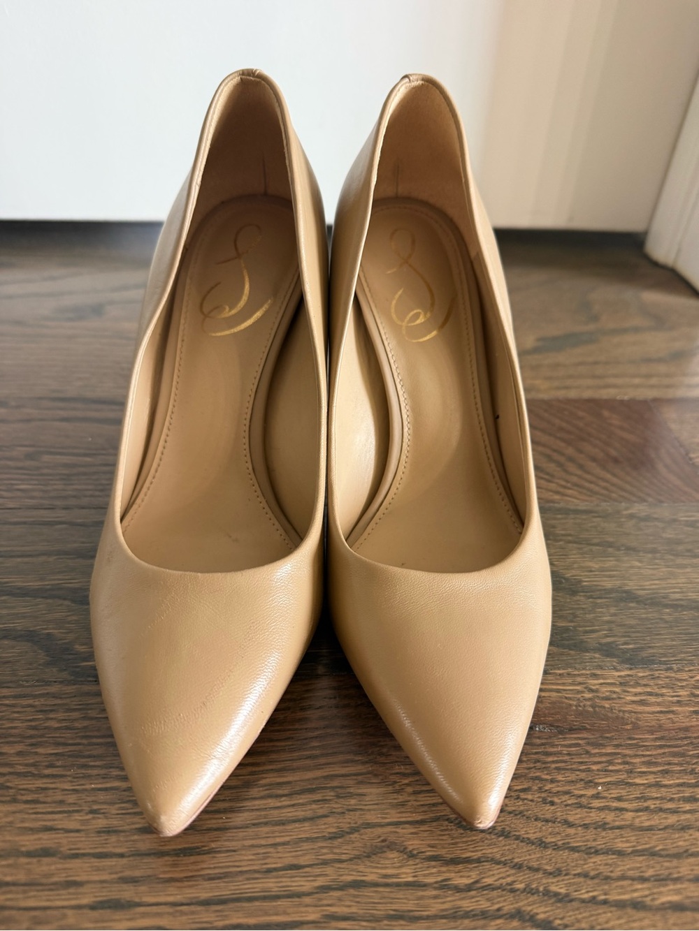 Sam Edelman Hazel Classic Pointed-Toe Pumps in Sand
